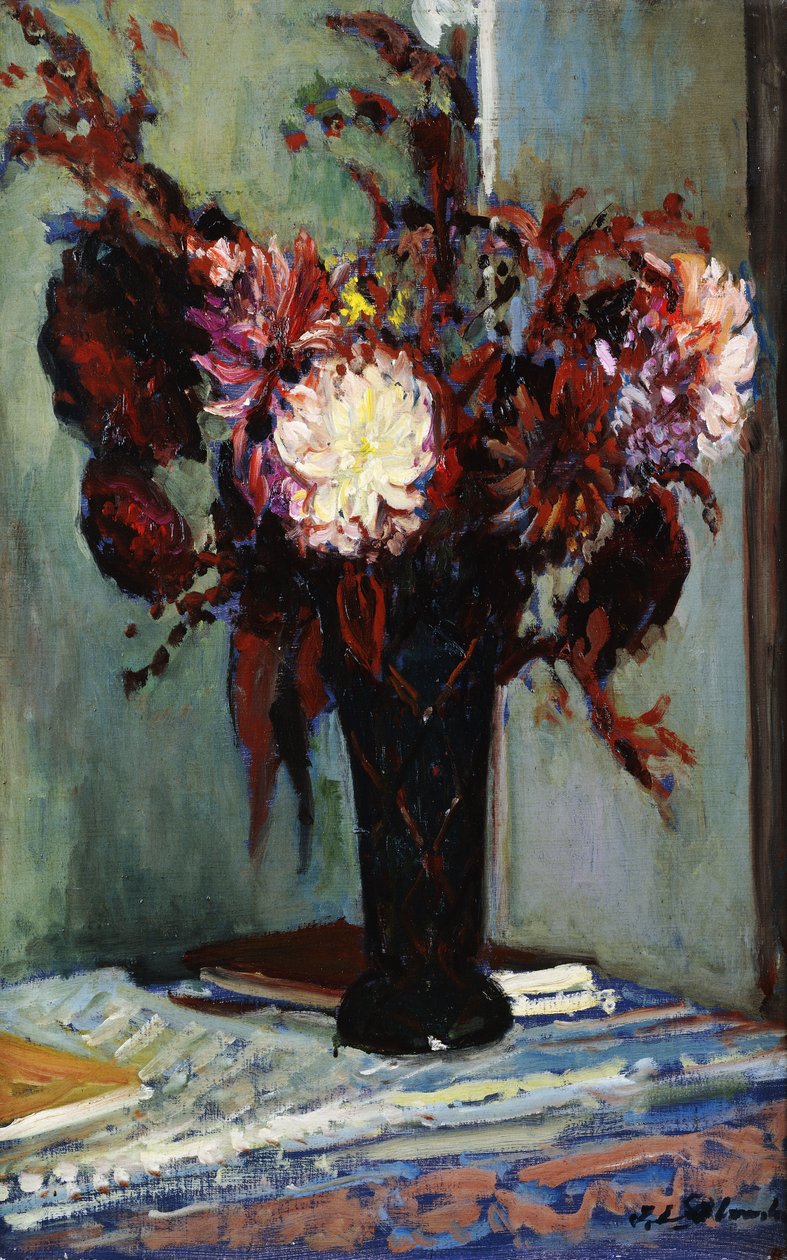 Chryzantemy w wazonie, autorstwa Jacques Emile Blanche