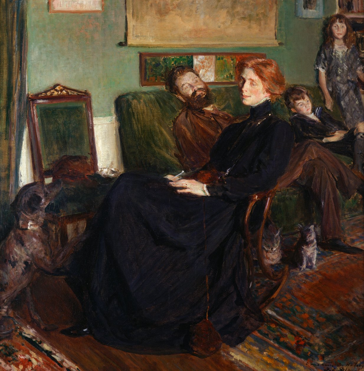Daniel, Marianne, Francois i Leon Halevy, 1910 autorstwa Jacques Emile Blanche