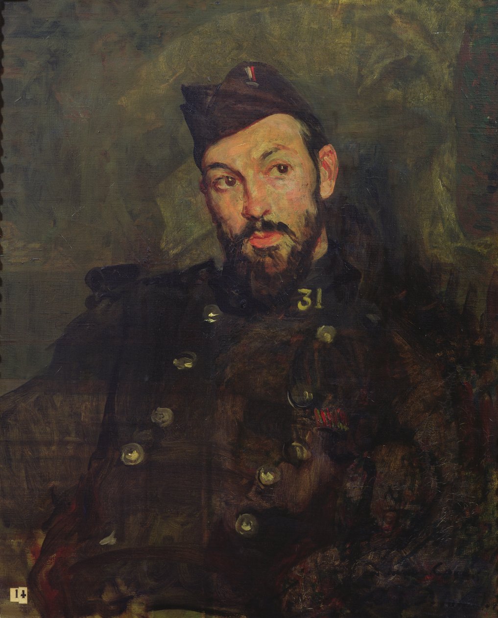 Felicien Cacan w mundurze, 1915 autorstwa Jacques Emile Blanche