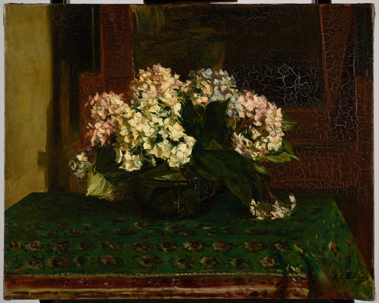 Hortensje (gorąca pogoda) autorstwa Jacques Emile Blanche