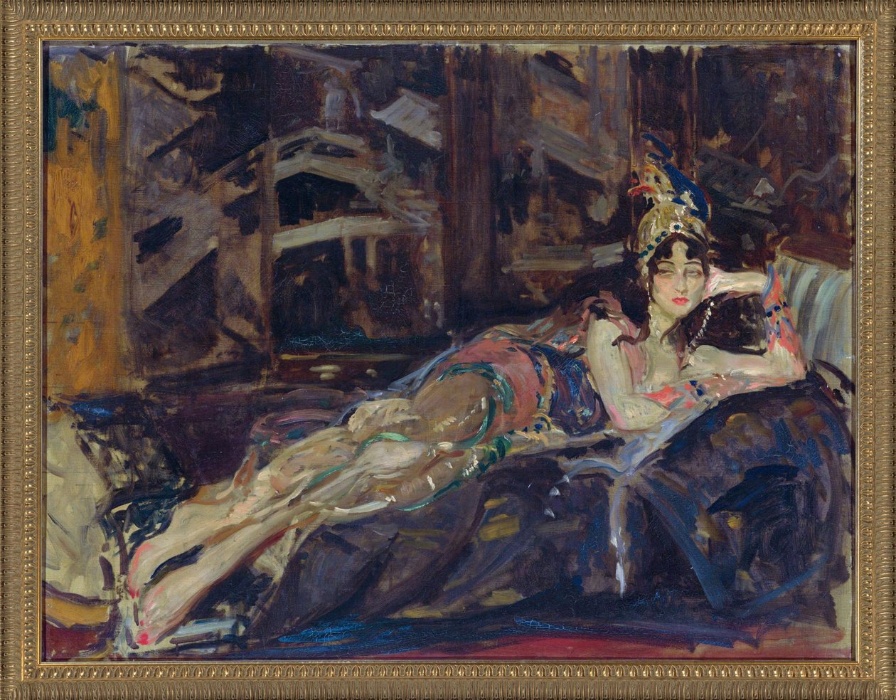 Ida Rubinstein jako Zobeide w balecie Szeherezada Mikołaja Rimskiego Korsakowa autorstwa Jacques Emile Blanche