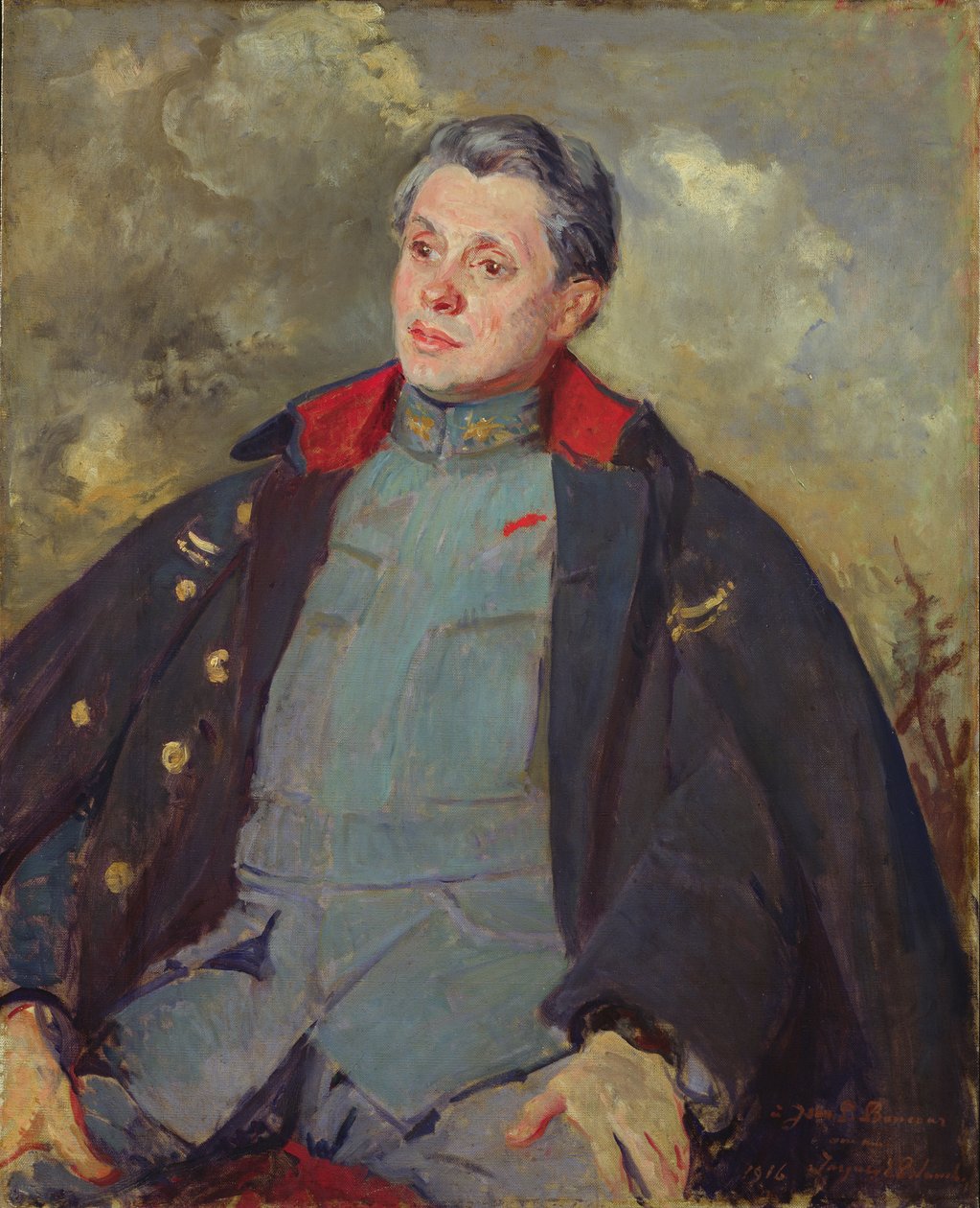 Joseph Paul-Boncour (1873-1972) w mundurze, 1916 autorstwa Jacques Emile Blanche