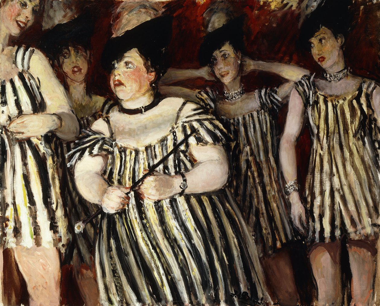 Impreza panny Elsy Maxwell pokazująca Lady Peel po prawej stronie, autorstwa Jacques Emile Blanche