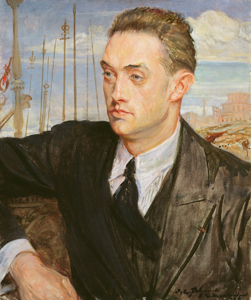 Portret Henryka de Montherlanta (1895-1972) 1923 autorstwa Jacques Emile Blanche