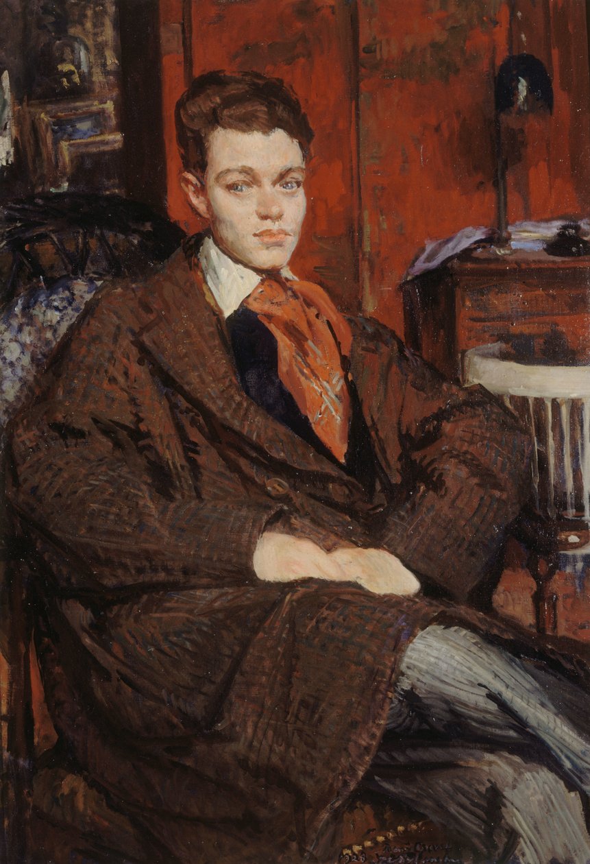 Portret René Crevela 1900-1935, 1928. autorstwa Jacques Emile Blanche
