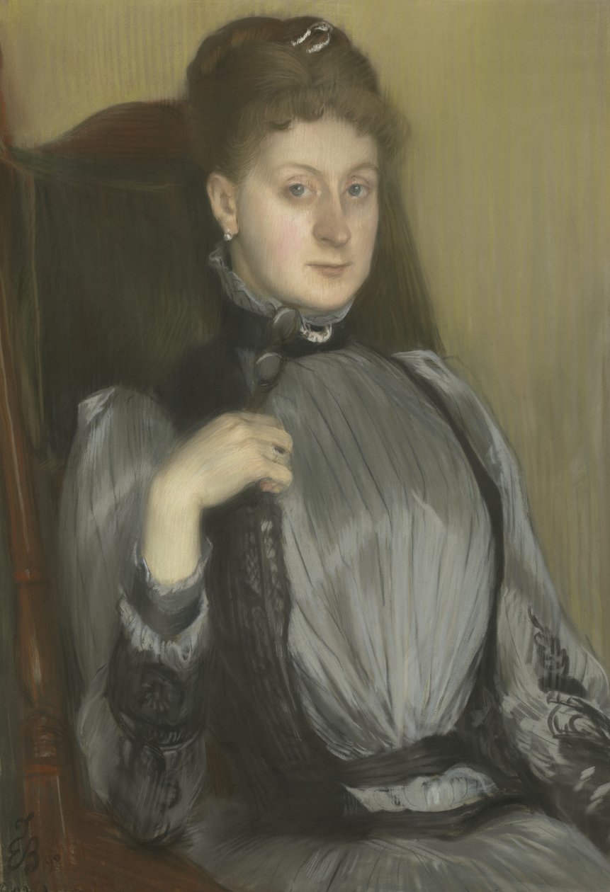 Portret kobiety, 1890 autorstwa Jacques Emile Blanche