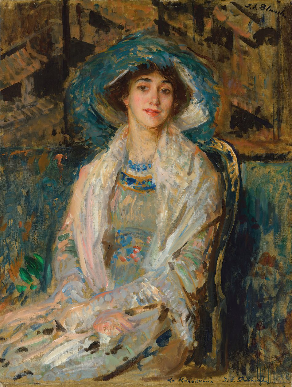 Portret tancerki baletowej Tamary Karsaviny 1885-1978, 1928. autorstwa Jacques Emile Blanche