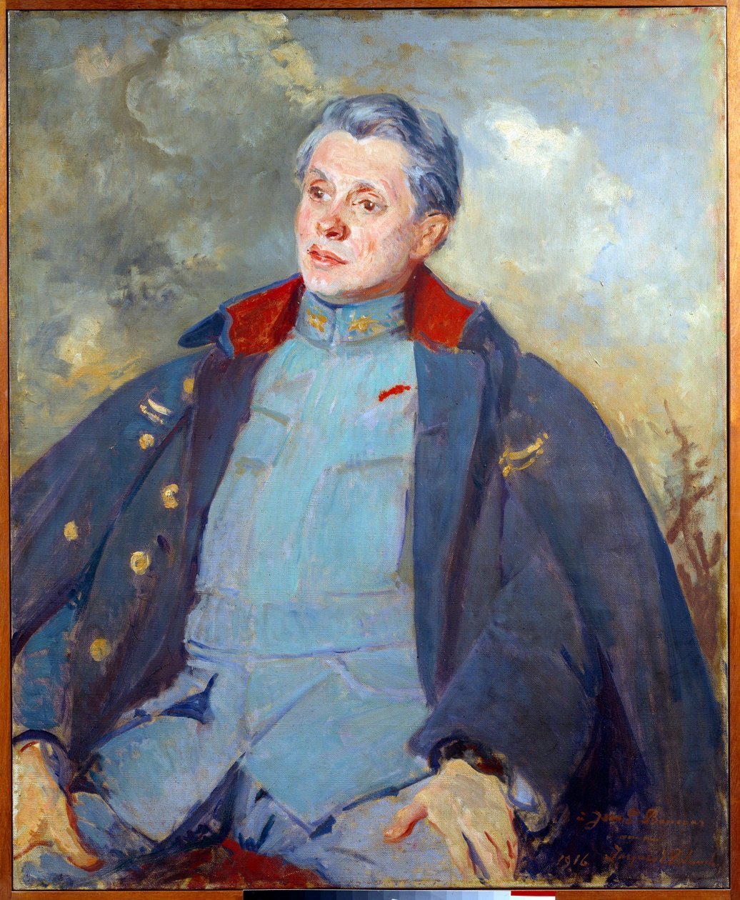 Portret francuskiego polityka Josepha Paula Boncoura (Paul-Boncour) (1873-1972) jako oficera Obraz Jacques Emile (Jacques-Emile) Blanche (1861-1942) 1916 nd. 0,81x1 m Rouen, Muzeum Sztuk Pięknych autorstwa Jacques Emile Blanche