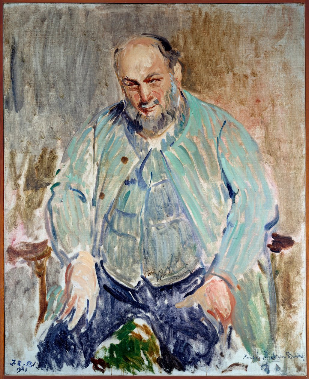 Portret francuskiego rzeźbiarza Antoine Bourdelle (1861-1929) Obraz Jacques Emile (Jacques-Emile) Blanche (1861-1942) autorstwa Jacques Emile Blanche
