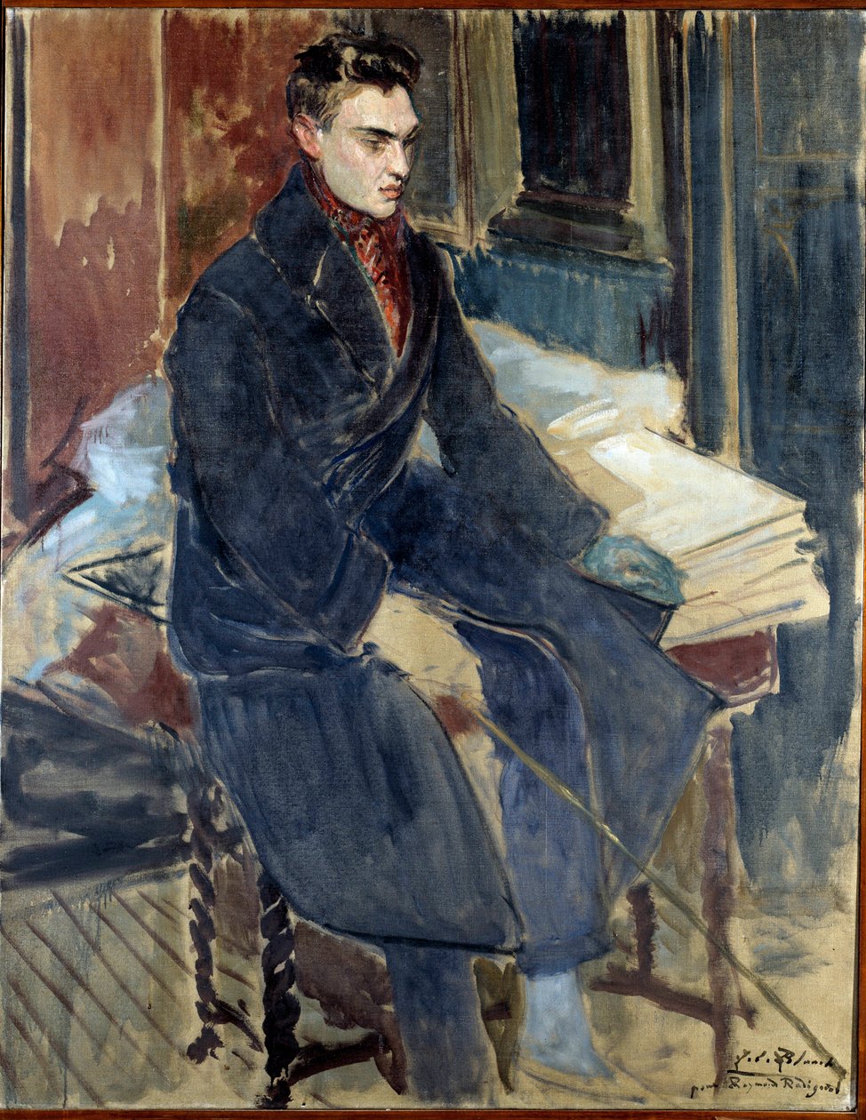 Studium do portretu Raymonda Radigueta (francuskiego pisarza) autorstwa Jacques Emile Blanche