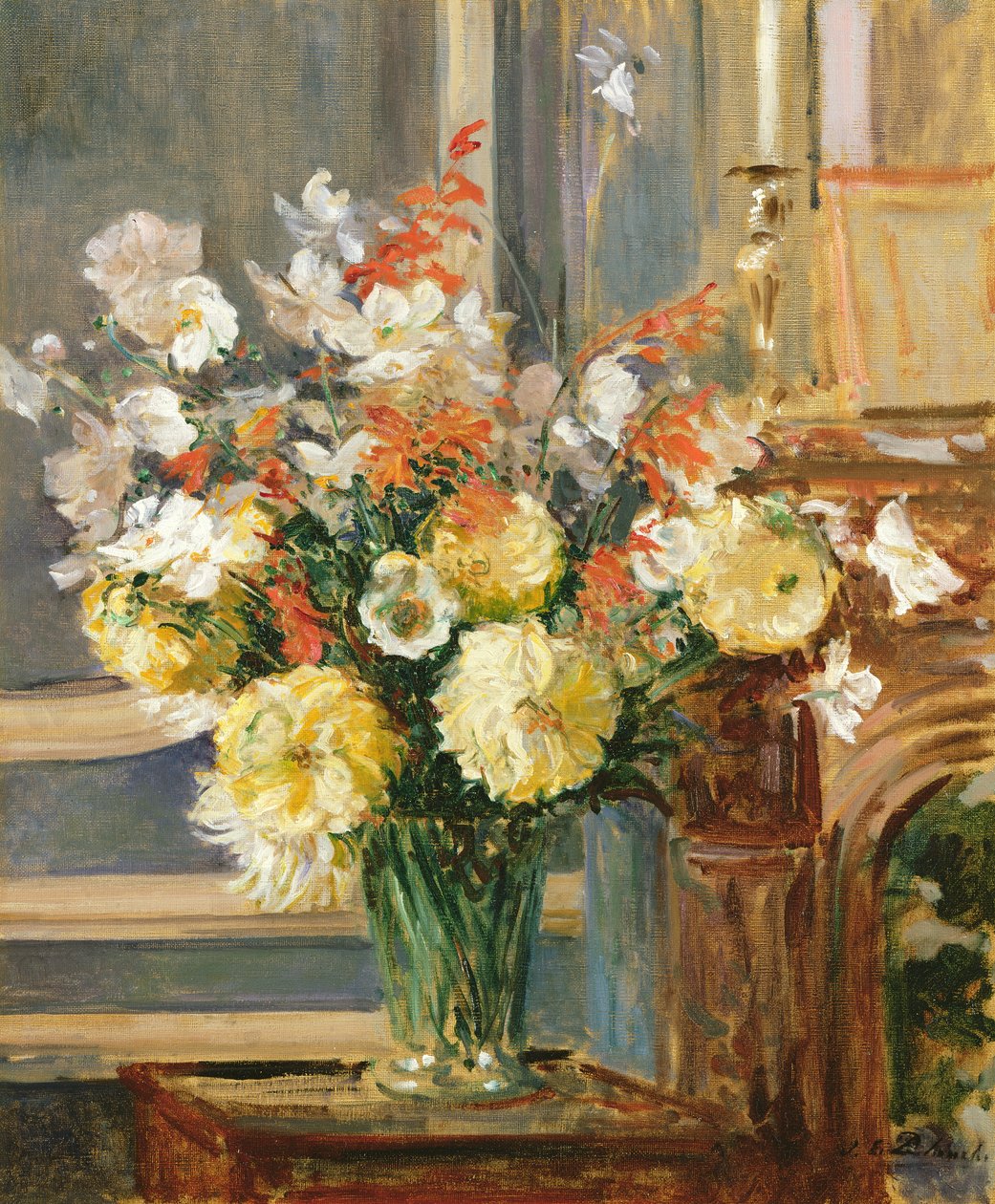 Letnie Kwiaty (olej na płótnie) autorstwa Jacques Emile Blanche