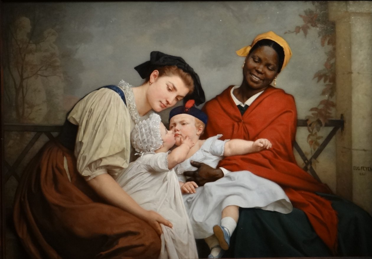 Francuski: Le Baiser enfantin Le Baiser enfantin autorstwa Jacques Eugene Feyen