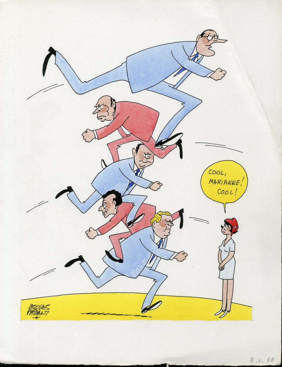 Dni Francji, Kolorowa satyra autorstwa Jacques Faizant