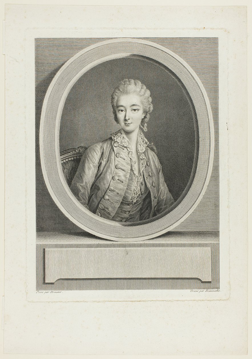 Portret autorstwa Jacques Firmin Beauvarlet