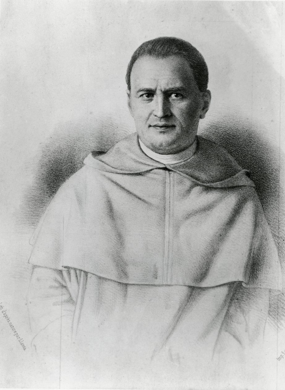 Henri-Dominique Lacordaire autorstwa Jacques Francois Gauderique Llanta