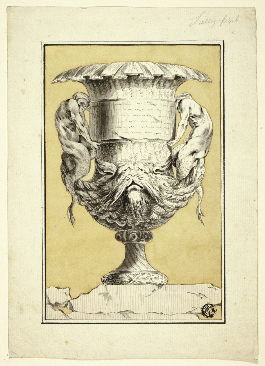 Monumentalna waza z antropomorficznymi postaciami autorstwa Jacques Francois Joseph Saly