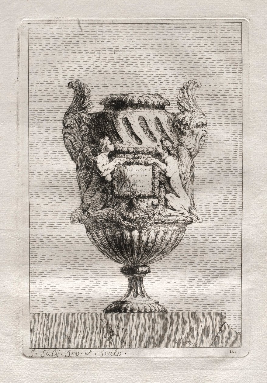 Zestaw Waz: Tablica 11, 1746. autorstwa Jacques Francois Joseph Saly