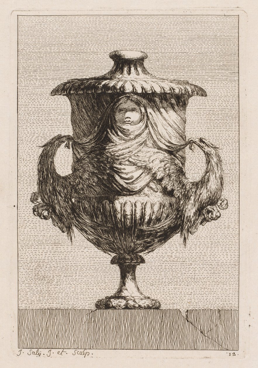Zestaw Waz: Tablica 12, 1746. autorstwa Jacques Francois Joseph Saly