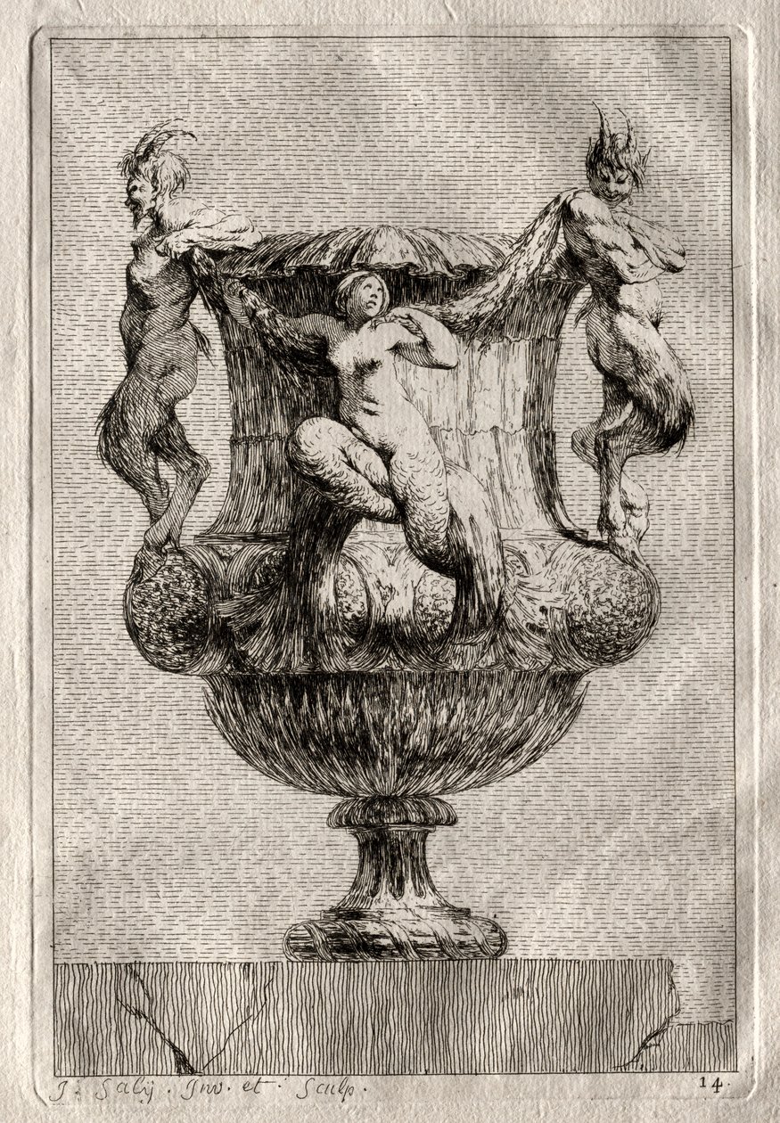 Zestaw Waz: Tablica 14, 1746. autorstwa Jacques Francois Joseph Saly