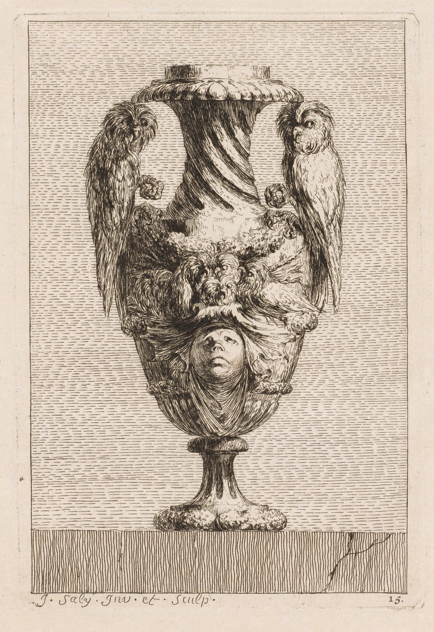 Zestaw Waz: Tablica 15, 1746. autorstwa Jacques Francois Joseph Saly