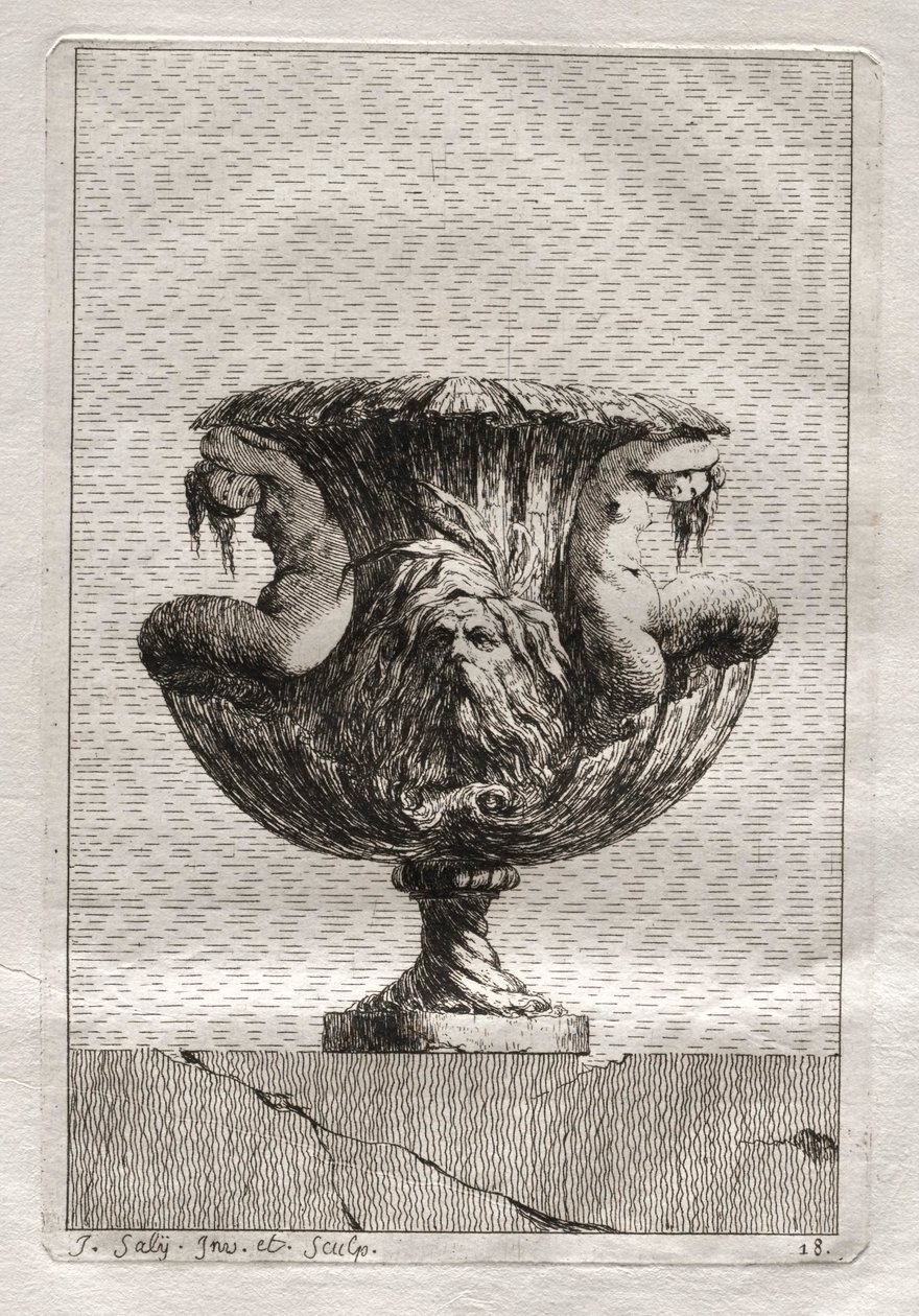 Zestaw Waz: Tablica 18, 1746. autorstwa Jacques Francois Joseph Saly