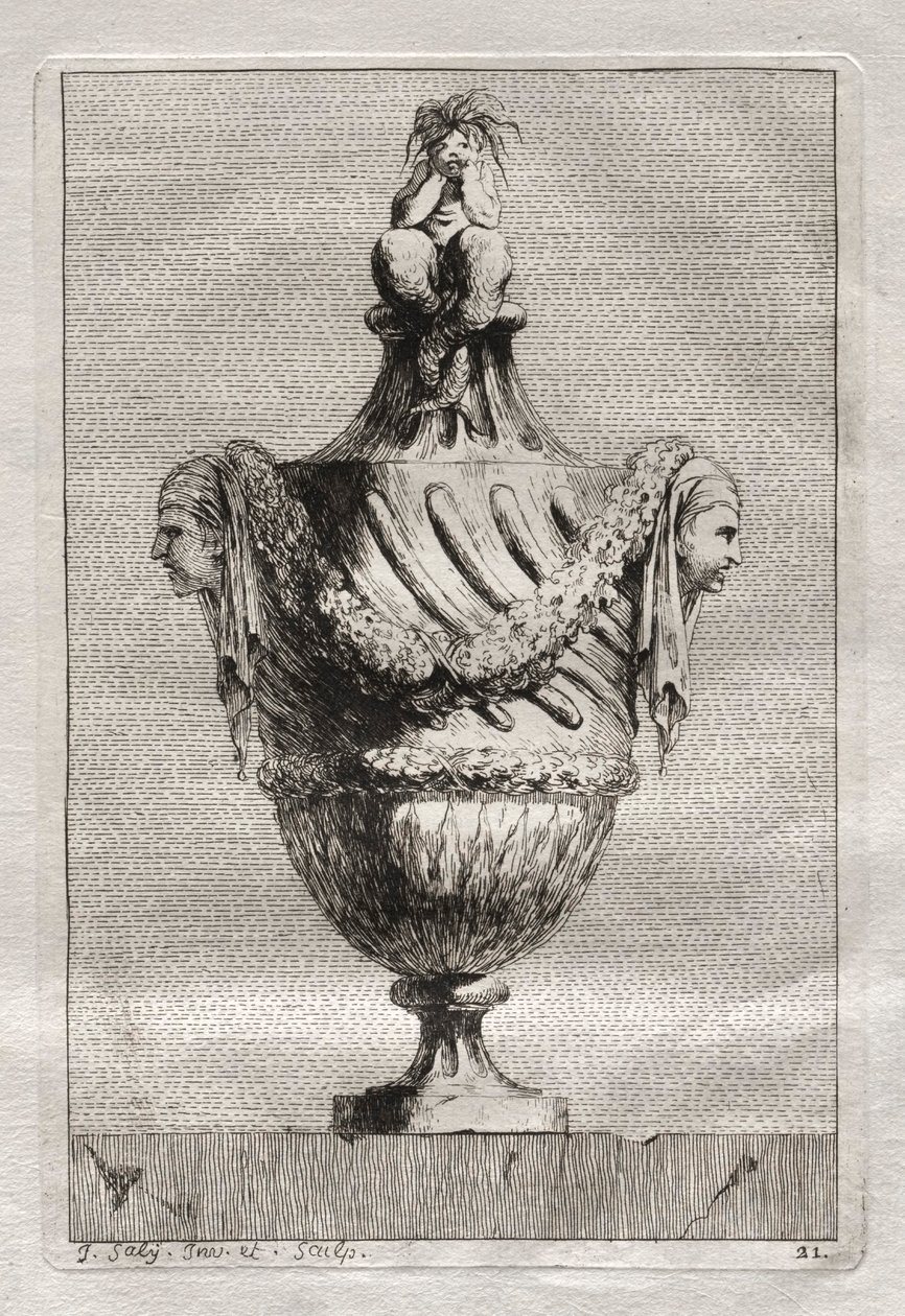 Zestaw Waz: Tablica 21, 1746. autorstwa Jacques Francois Joseph Saly