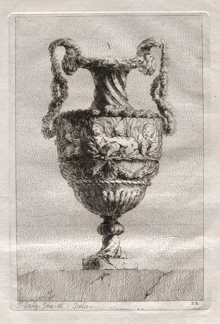 Zestaw Waz: Tablica 23, 1746. autorstwa Jacques Francois Joseph Saly