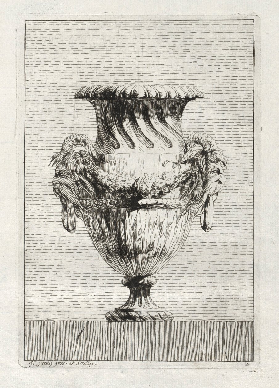 Zestaw Waz: Tablica 2, 1746. autorstwa Jacques Francois Joseph Saly