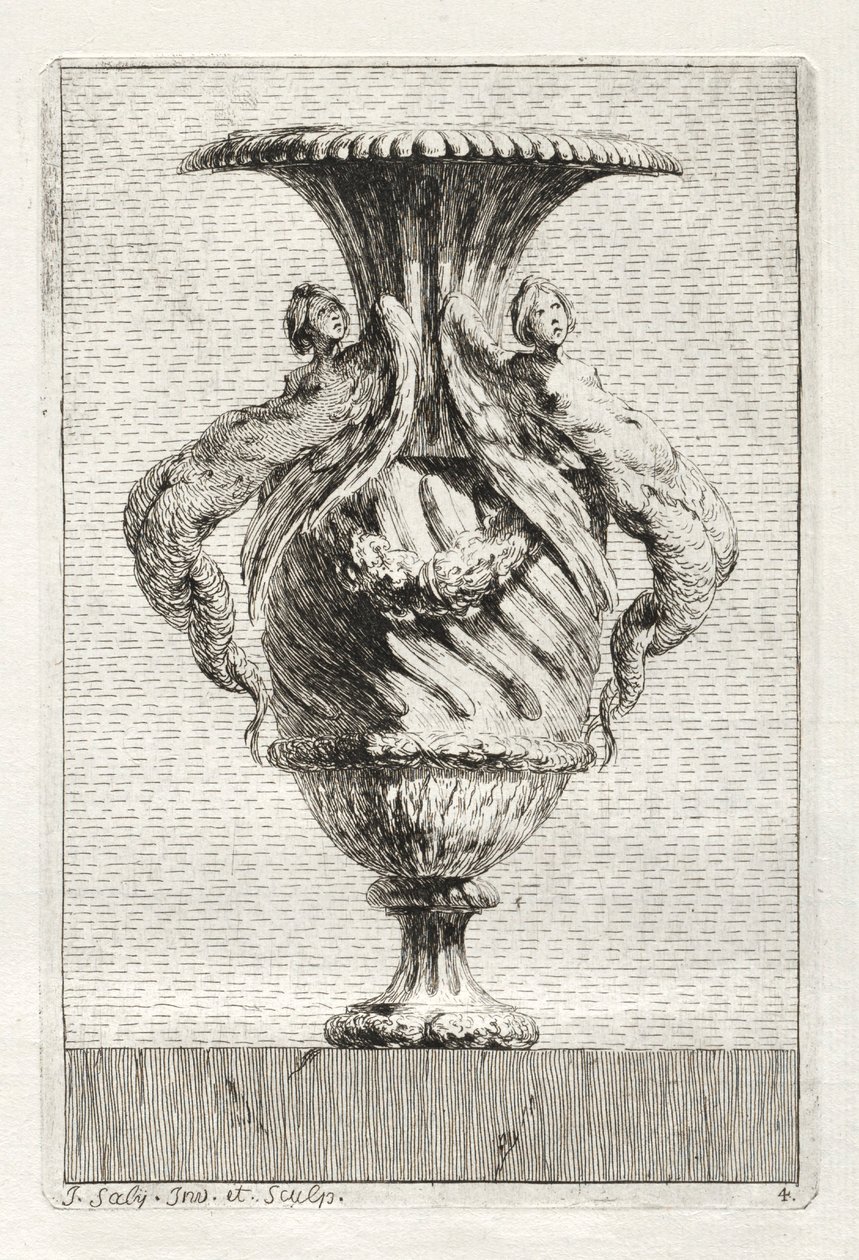 Zestaw Waz: Tablica 4, 1746. autorstwa Jacques Francois Joseph Saly