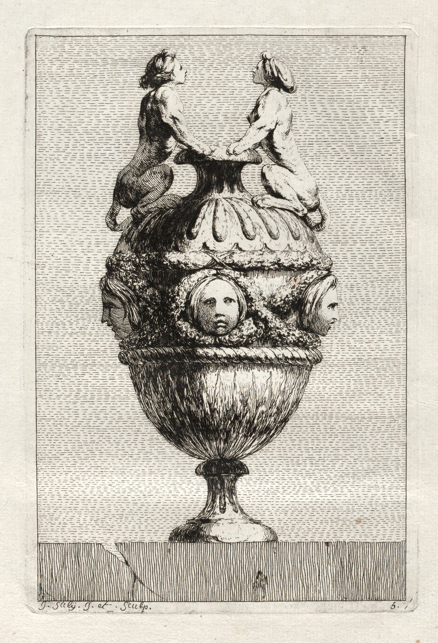 Zestaw Waz: Tablica 5, 1746. autorstwa Jacques Francois Joseph Saly