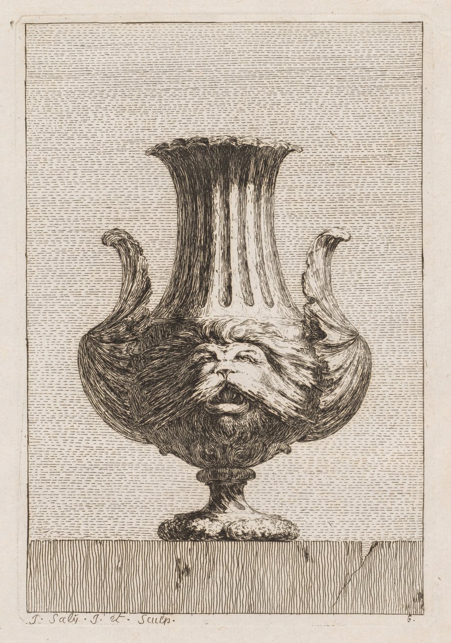 Zestaw Waz: Tablica 6, 1746. autorstwa Jacques Francois Joseph Saly