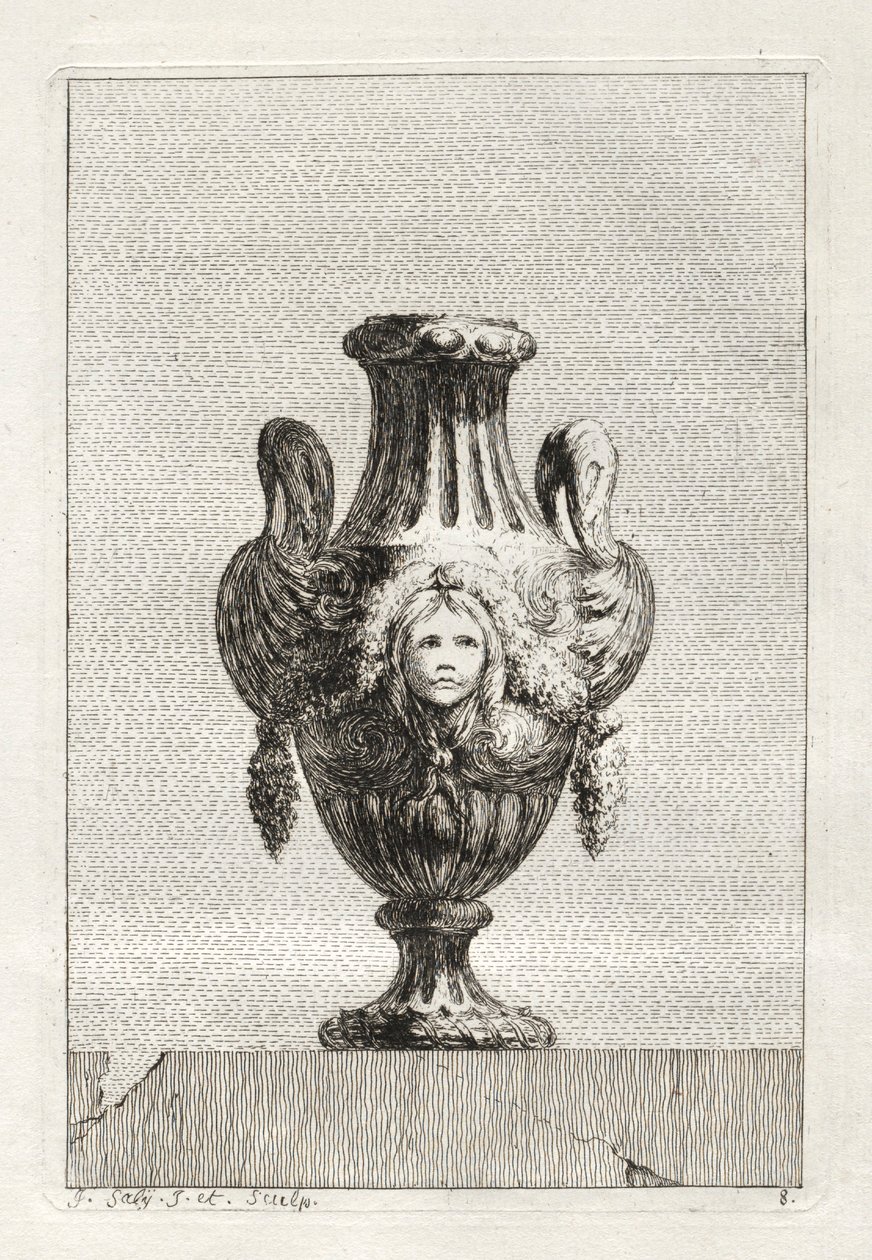 Zestaw Waz: Tablica 8, 1746. autorstwa Jacques Francois Joseph Saly
