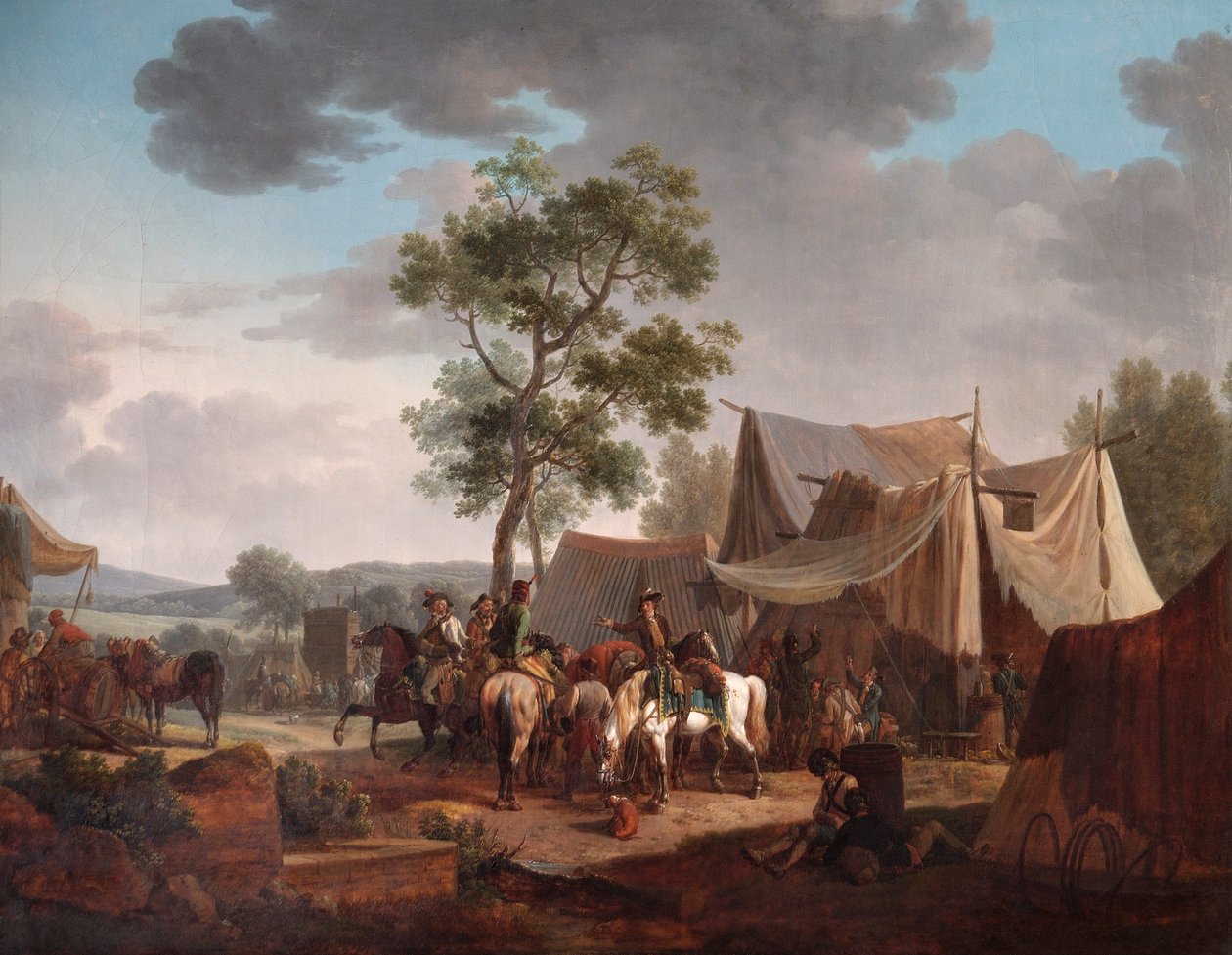 „Obozowisko”, 1796 autorstwa Jacques Francois Joseph Swebach