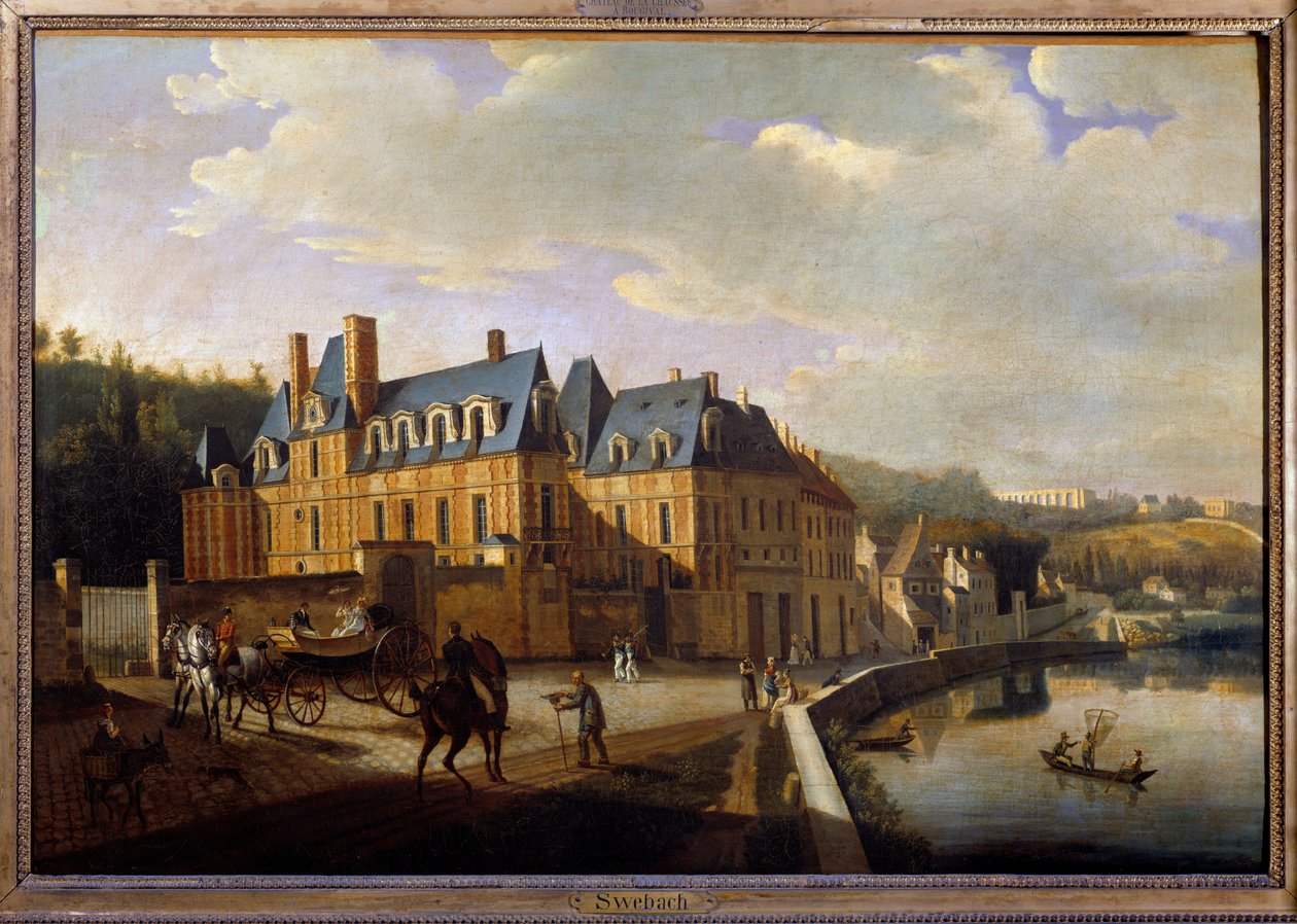 Chateau de la Chaussee niedaleko Bougival autorstwa Jacques Francois Joseph Swebach