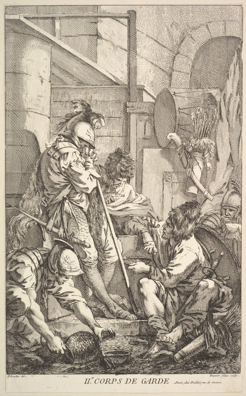 Druga Wartownia, połowa do końca XVIII wieku. autorstwa Jacques Gabriel Huquier