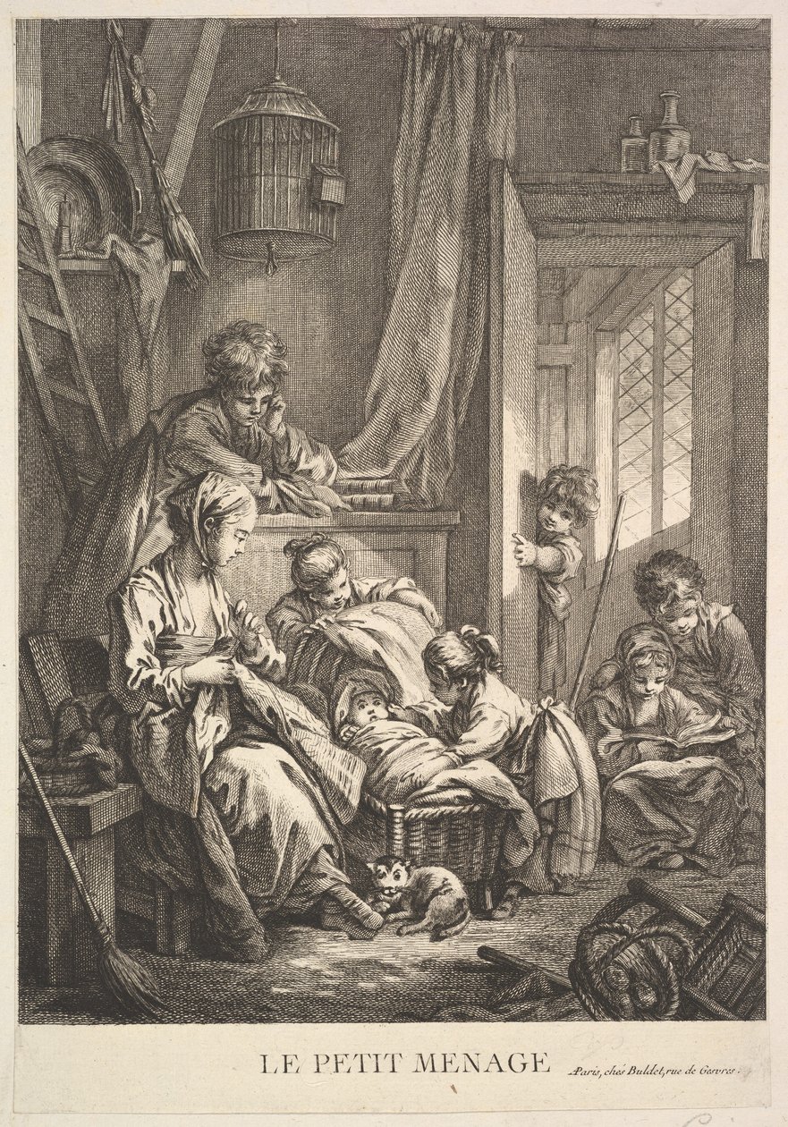 Mały Dom, połowa do końca XVIII wieku. autorstwa Jacques Gabriel Huquier