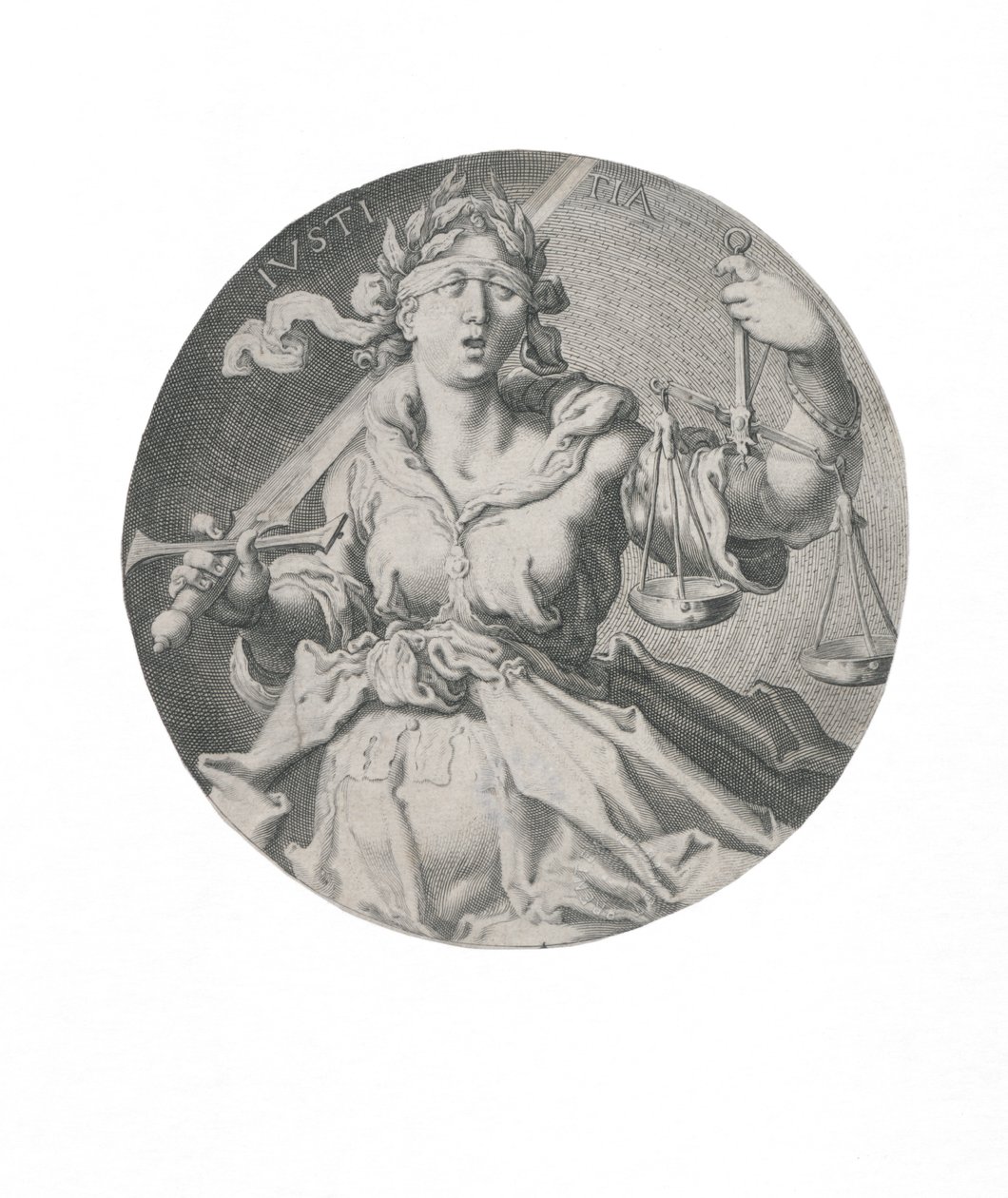 Sprawiedliwość, 1593. autorstwa Jacques Gheyn