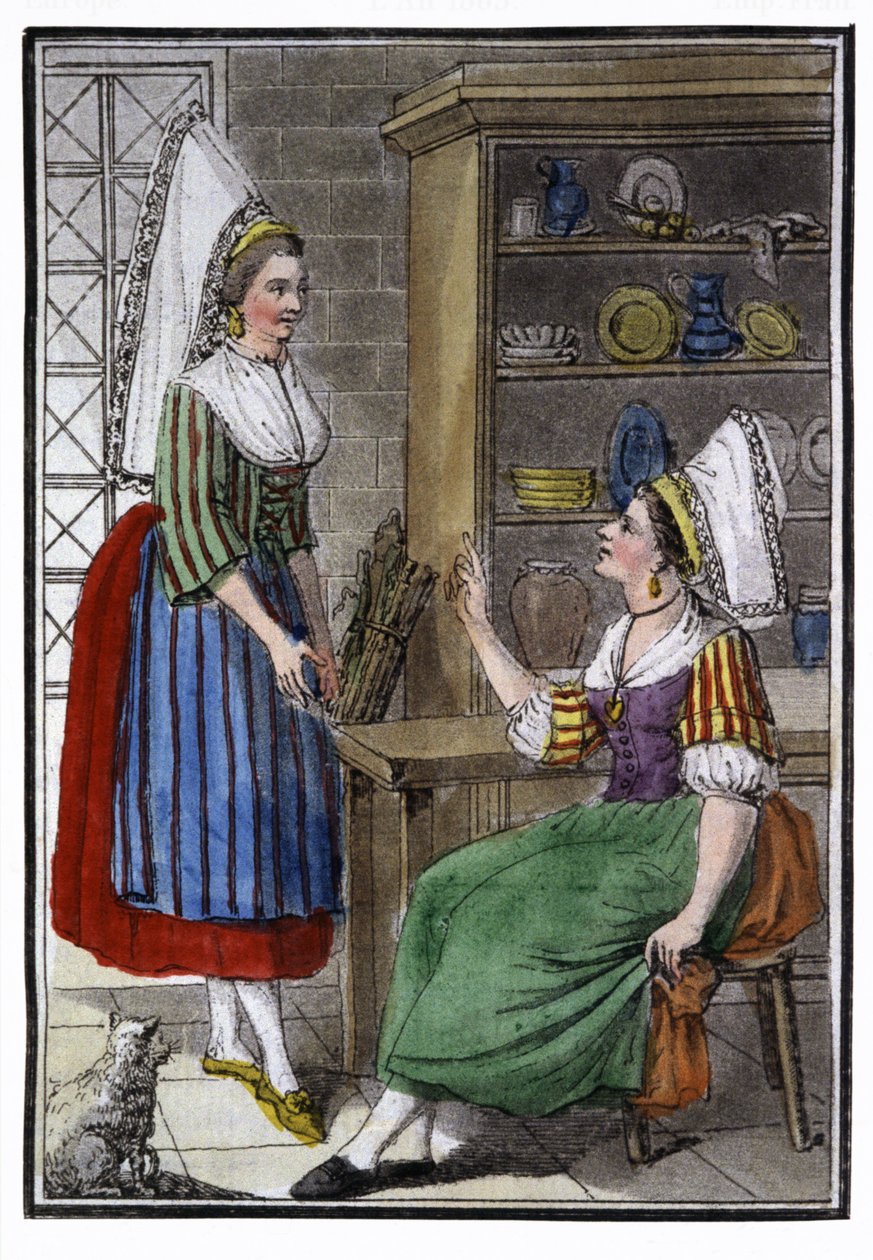Wieśniaczki z Normandii autorstwa Jacques Grasset de Saint Sauveur