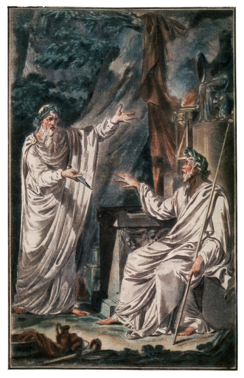Druidzi celtyccy, ok. 1790 r. (rycina) autorstwa Jacques Grasset de Saint Sauveur