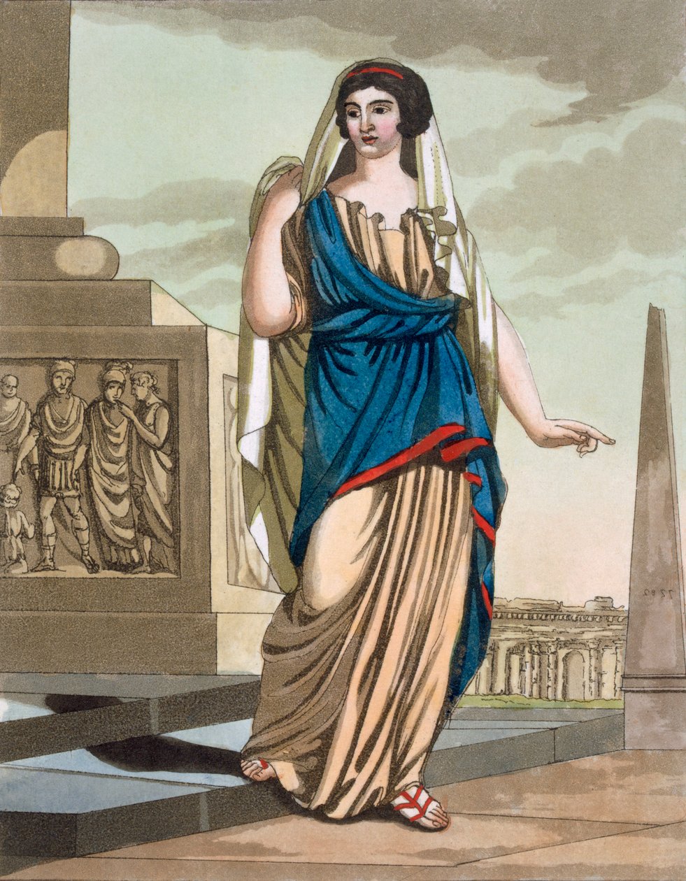 Obywatelka starożytnego Rzymu, wyd. 1796. autorstwa Jacques Grasset de Saint Sauveur