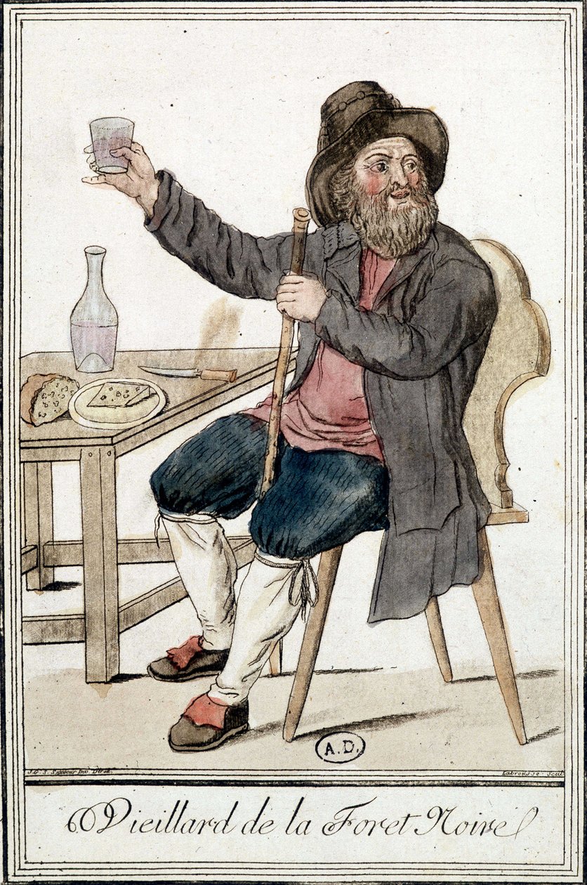 Stary człowiek ze Schwarzwaldu - w „”Encyklopedii podróży””” J. Grasset Saint-Sauveur autorstwa Jacques Grasset de Saint Sauveur