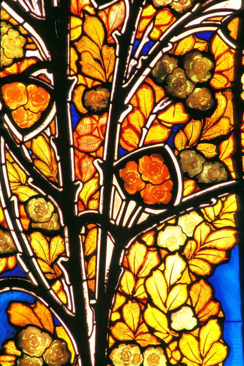 Nancy (wydział 54), Art Nouveau, Hotel Bergeret, Witraże Jacquesa Grubera (1870-1936) „”róże i mewy”” autorstwa Jacques Gruber