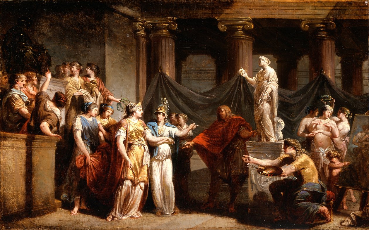Świątynia Sztuk Pięknych z miastem Bern i Minerwą, 1779 r. autorstwa Jacques Henri Sablet