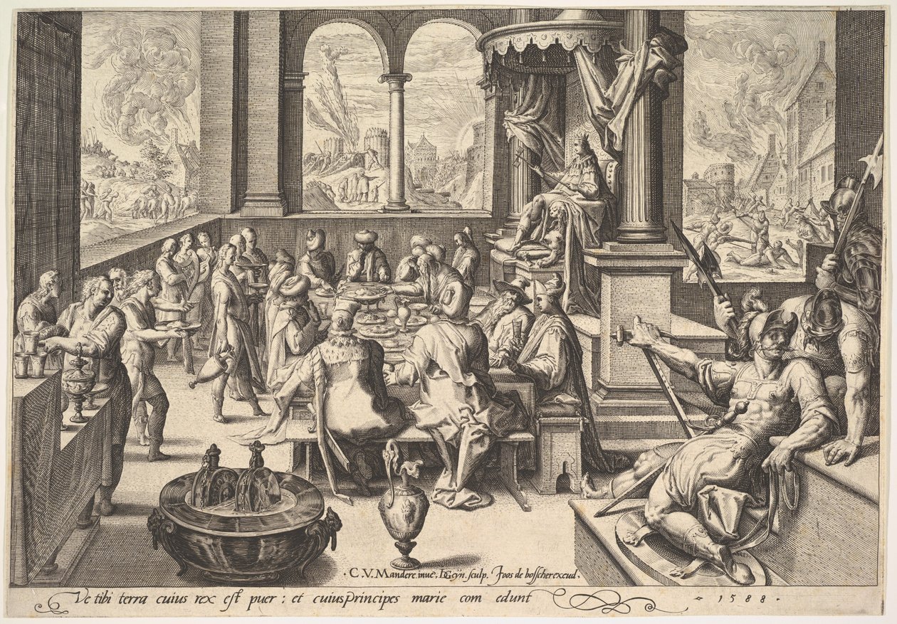 Alegoria Rządu Dziecięcego Króla, 1588. autorstwa Jacques II de Gheyn