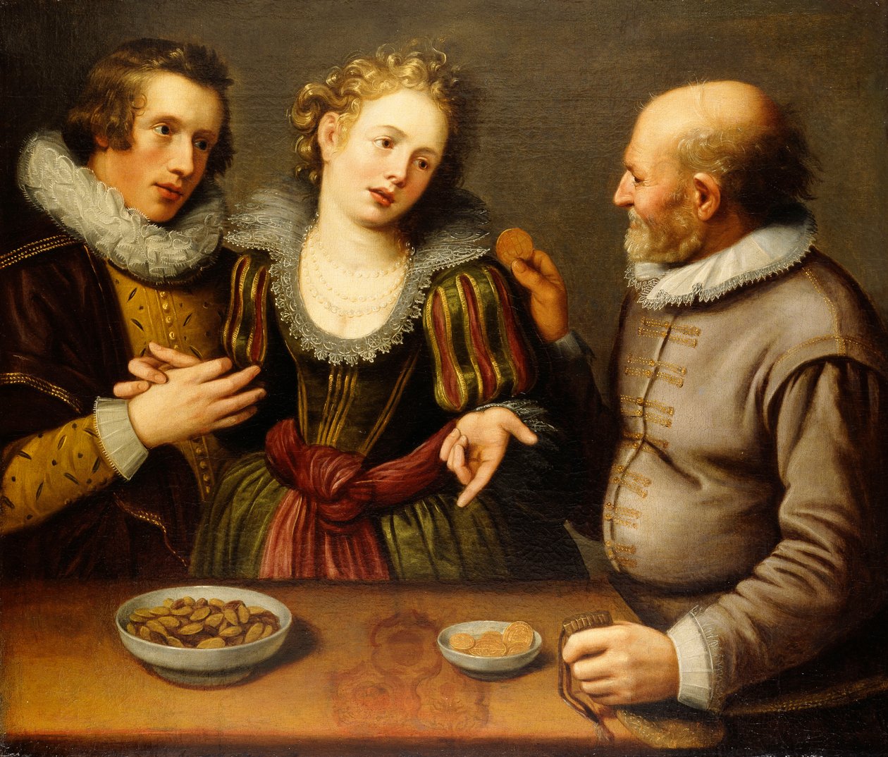 Alegoria nierównej miłości autorstwa Jacques II de Gheyn