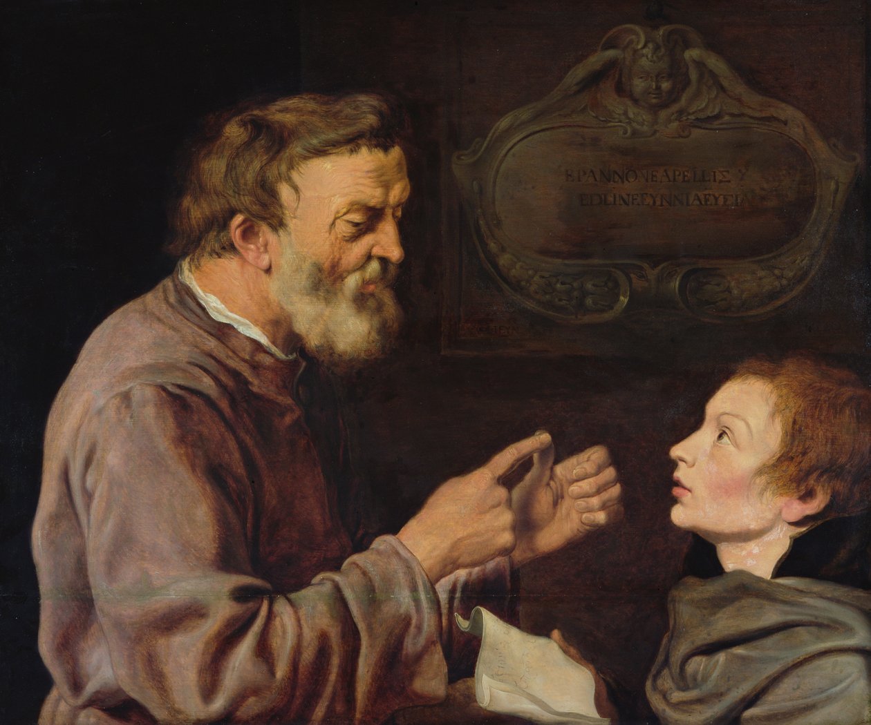 Mistrz i Uczeń autorstwa Jacques II de Gheyn