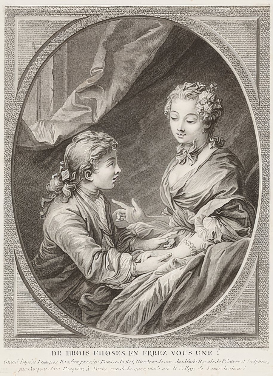 Czy z trzech rzeczy zrobisz jedną? 1768 autorstwa Jacques Jean Pasquier