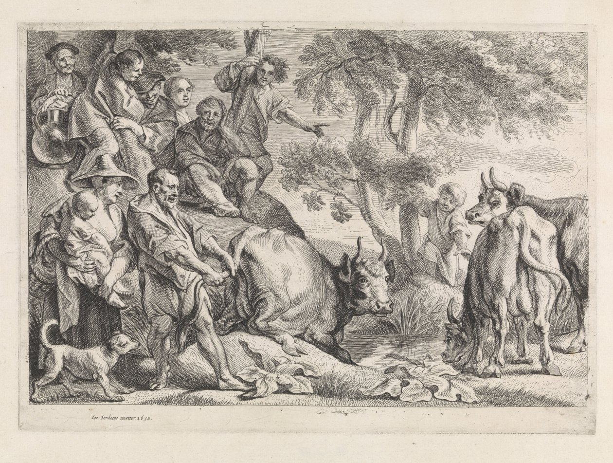 Hercules en Cacus autorstwa Jacques Jordaens