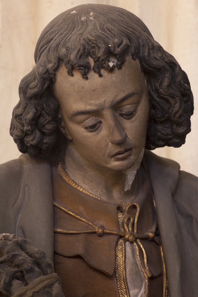 Św. Jan Ewangelista (tynk malowany) autorstwa Jacques Jubert