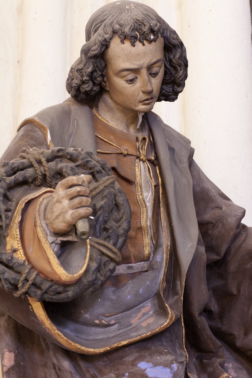 Św. Jan Ewangelista (tynk malowany) autorstwa Jacques Jubert